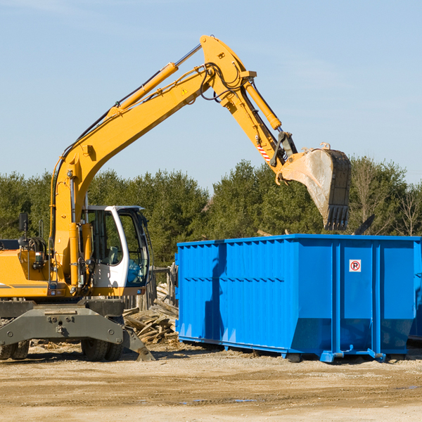 how many times can i have a residential dumpster rental emptied in Blue Mound